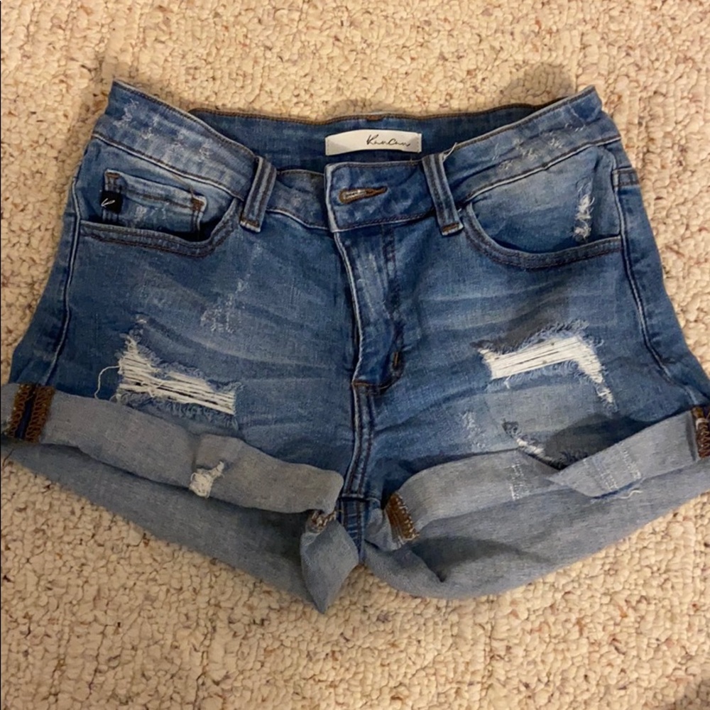 Ripped Jean Shorts